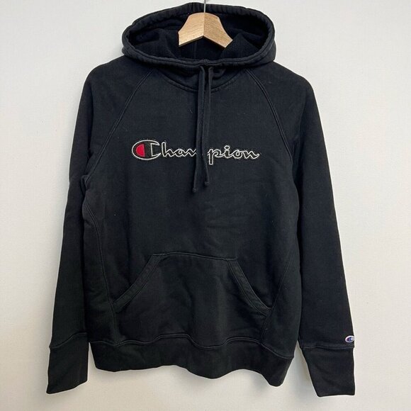 Champion Other - Champion Women's Large Black Hoodie Pullover Sweatshirt Logo Activewear